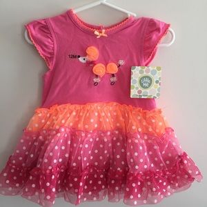 NWT LITTLE ME POODLE LACE DRESS